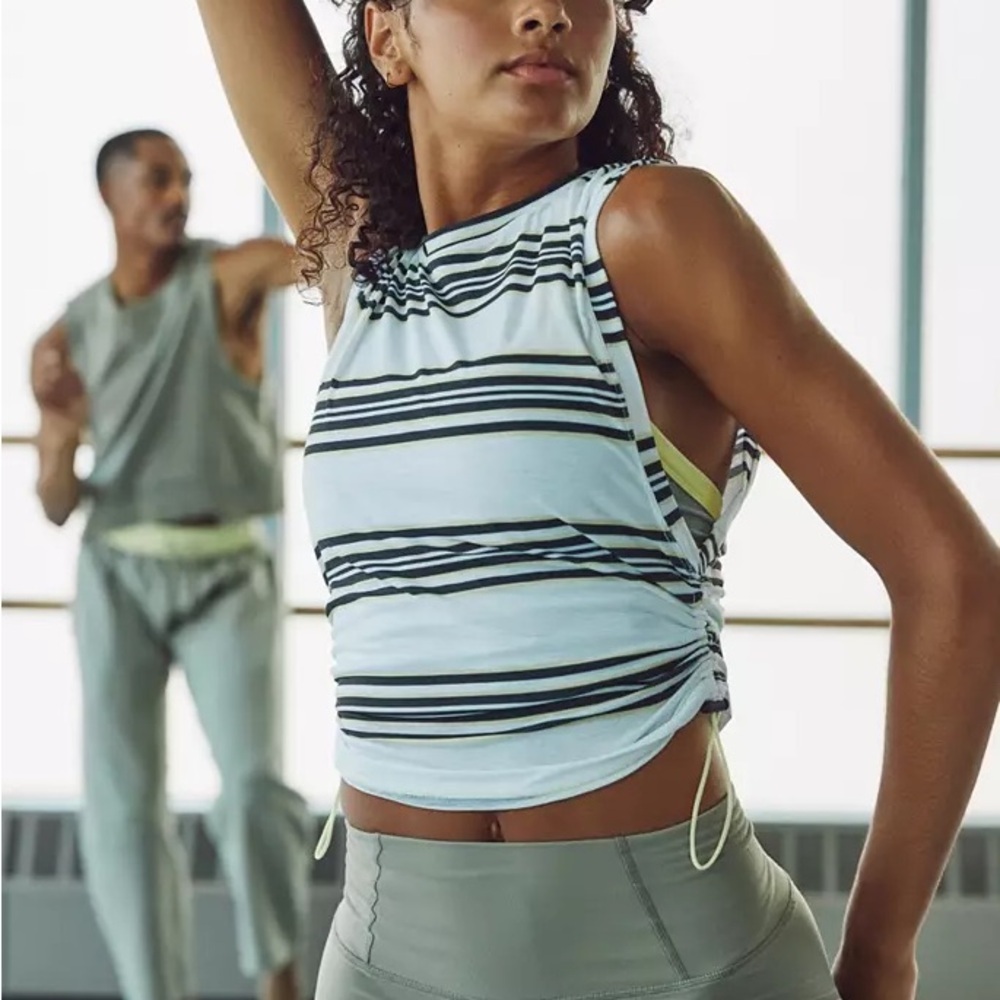 NWT FREE PEOPLE - FP movement Sport Mode Muscle Tank Top black combo XS S M - Picture 5 of 8